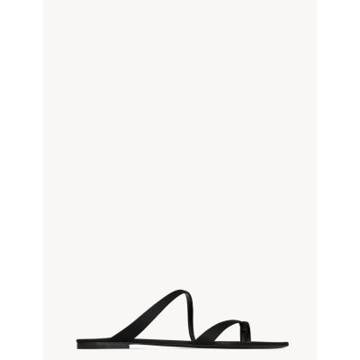 SAINT LAURENT Women's Tanger Slides In Satin Crepe