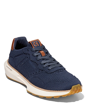 Shop Cole Haan Men's Grandpr Ashland Stitchlite Sneakers In Navy/british Tan