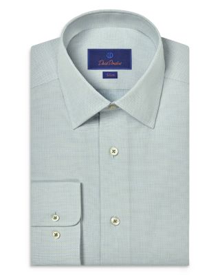 David Donahue - Slim Fit Micro Dobby Dress Shirt