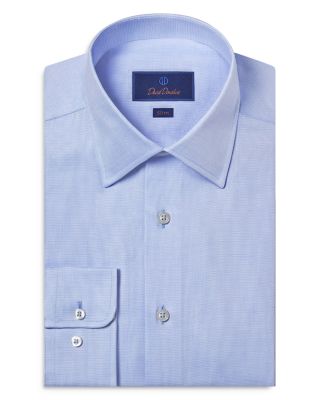 David Donahue - Slim Fit Dobby Weave Dress Shirt