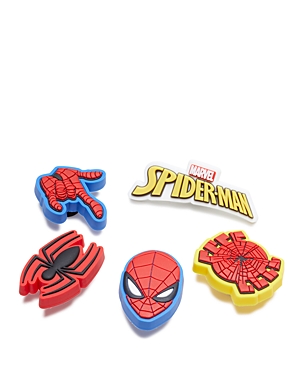 Shop Crocs Unisex Jibbitz Charms, Pack Of 5 - Ages 3+ In Spider Man