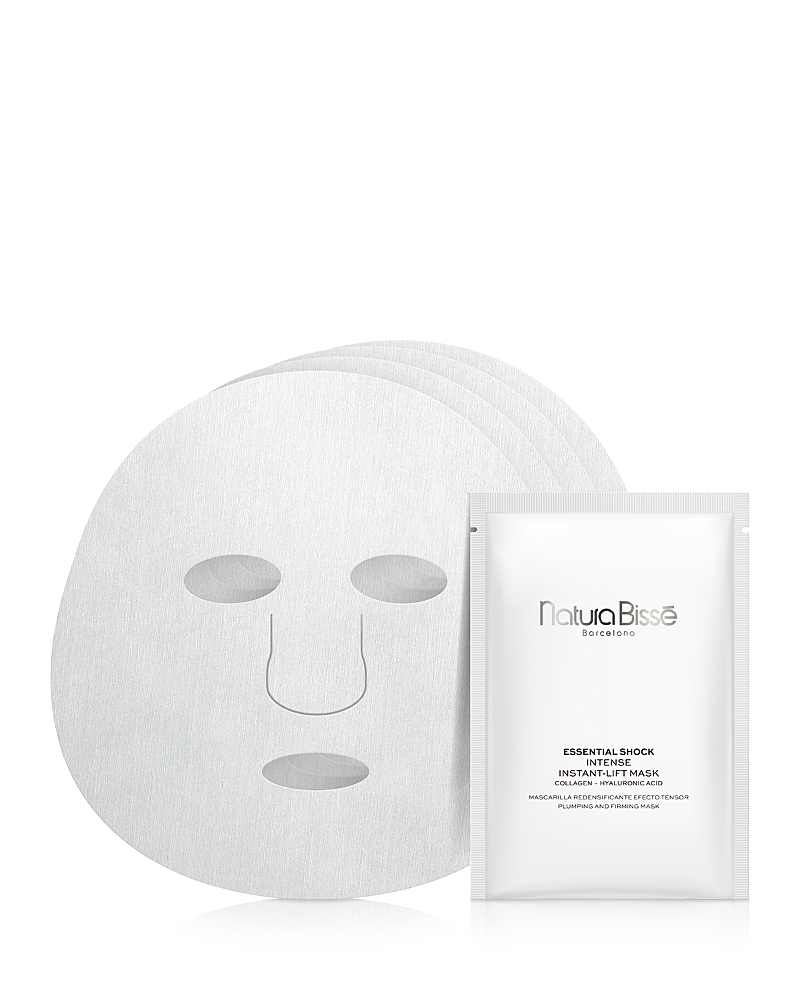 Photos - Bed Linen NATURA Bisse Essential Shock Intense Instant-Lift Sheet Masks, Set of 4 31B406