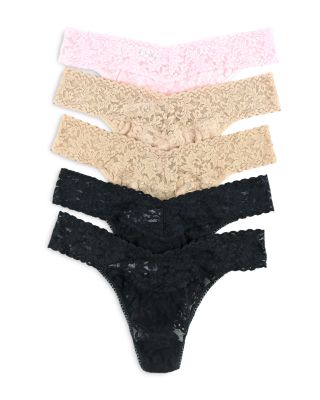 Original-Rise Thongs, Set of 5