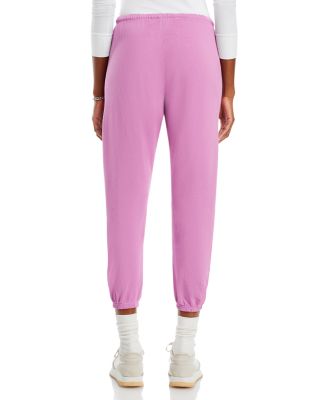 Cotton Logo Sweatpants in Pink Lips Cherry