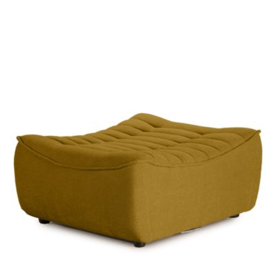 Trattino Fabric Ottoman