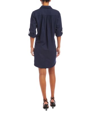 Roll Sleeve Shirt Dress