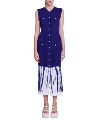 Maje Ritournelle Button Front Dress