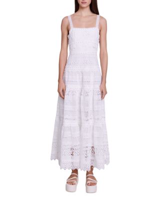 Maje Rilovely Lace Maxi Dress