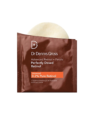 Shop Dr Dennis Gross Skincare Advanced Retinol + Ferulic Perfectly Dosed Retinol Peel (universal 0.2% Pure Retinol), Set Of 8