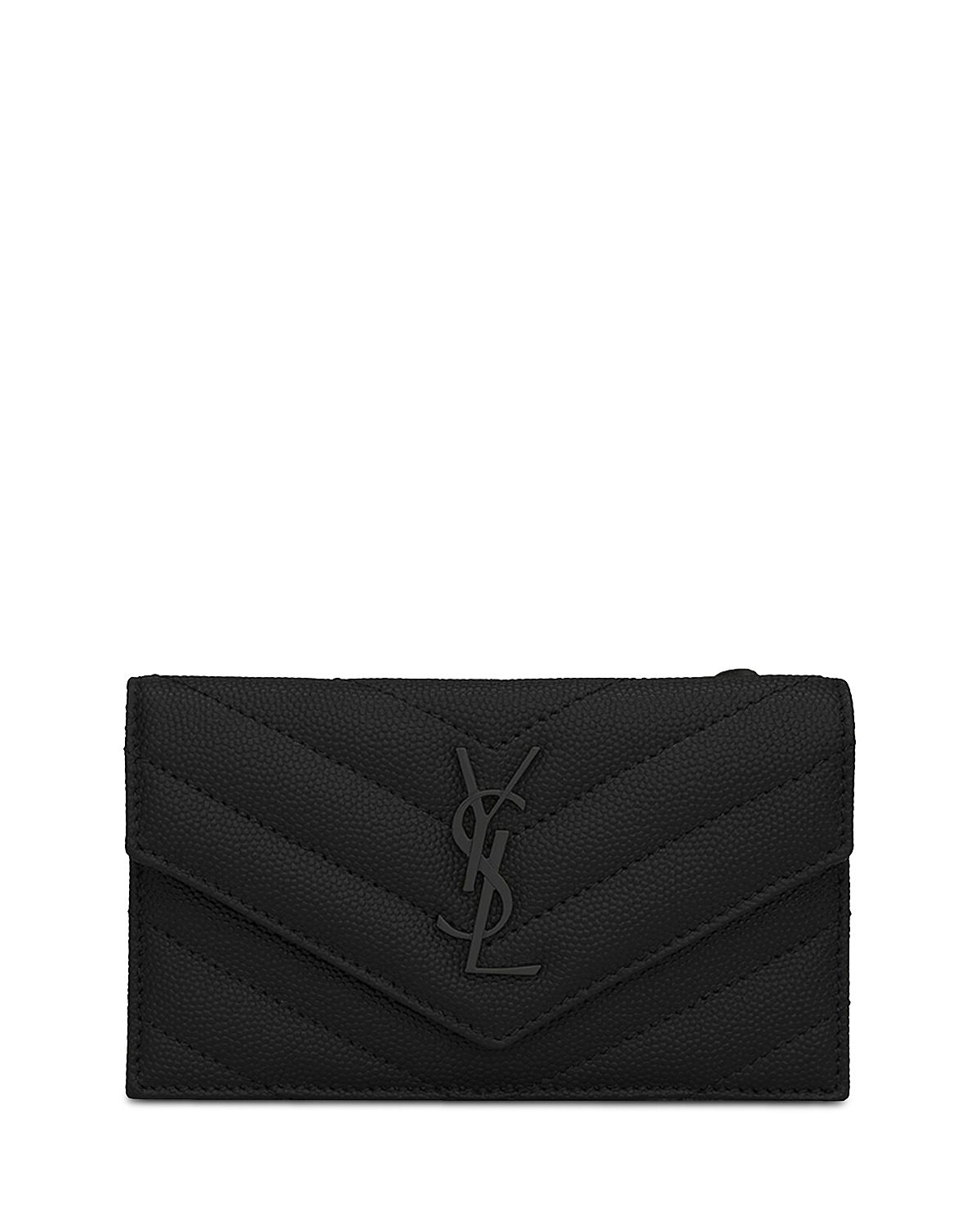 Saint Laurent Cassandre Fragments Flap Card Case