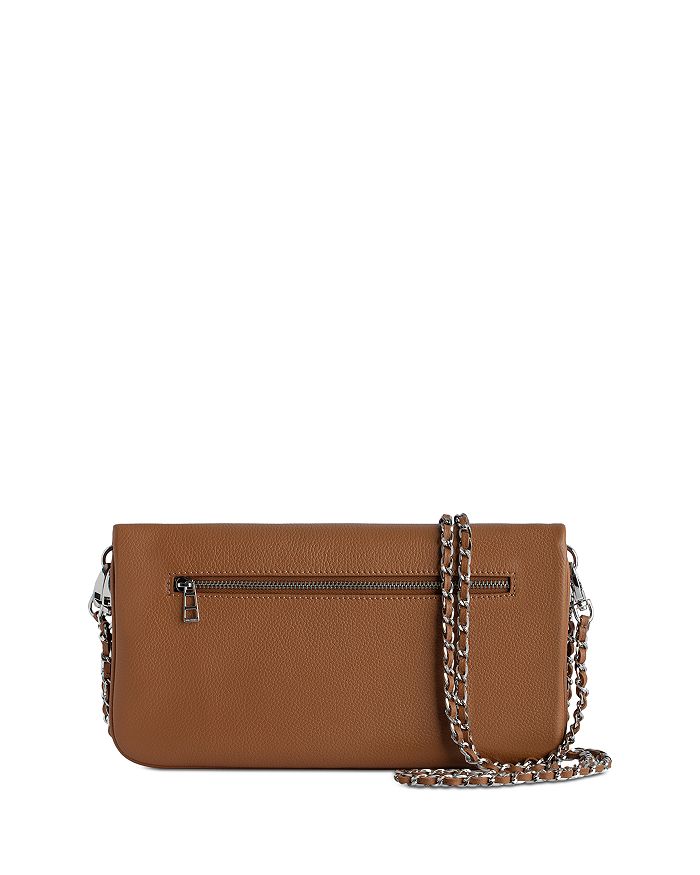 Zadig & Voltaire Rock Leather Shoulder Bag In Heritage