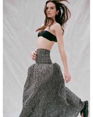 x Sofia Richie Grainge The Zaria Cotton Floral Maxi Skirt