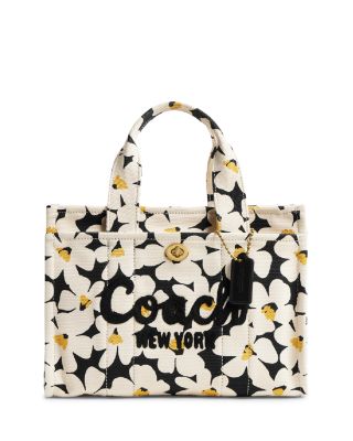 COACH Cargo Mini Floral Print Cotton Tote Bloomingdale s