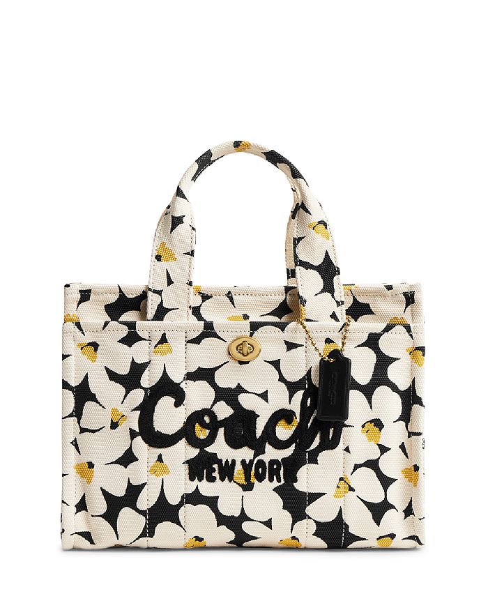 Floral coach tote clearance