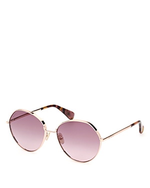 Max Mara Menton Gradient Round Sunglasses, 57mm