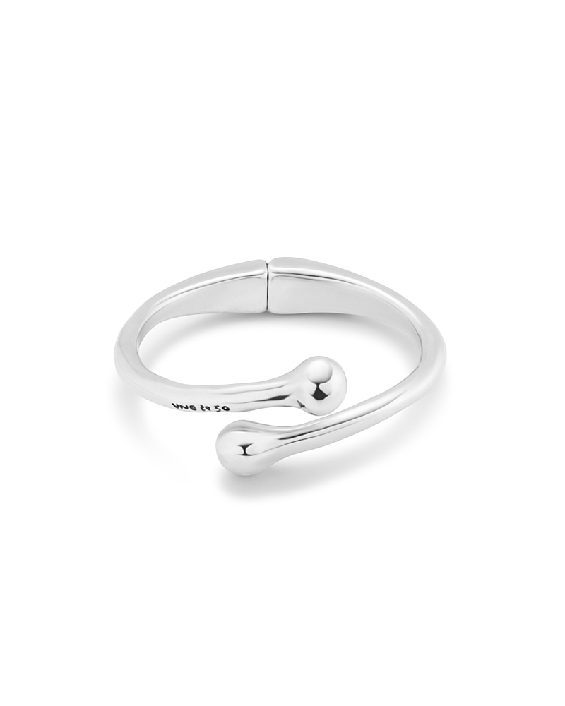 UNOde50 Sterling Silver Plated Metal Alloy Rigid Bracelet with Internal Spring