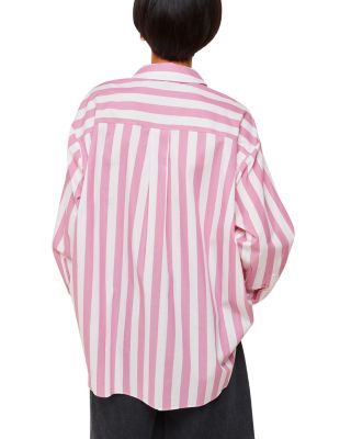 Cotton Striped Oversized Shirt