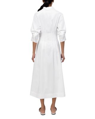 Jazz Poplin Pintuck Midi Dress