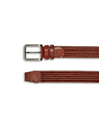 Men's Astoria Woven Stretch Leather Belt