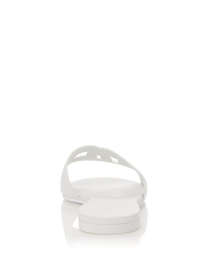 Shop Dolce & Gabbana Women's Logo Pool Slide Sandals In Bianco
