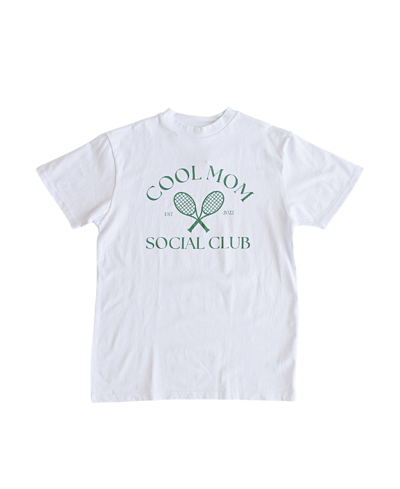 Charlie Lou Baby Women's Cool Mom T-shirt In White