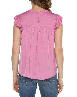 Flutter Sleeve Woven Top