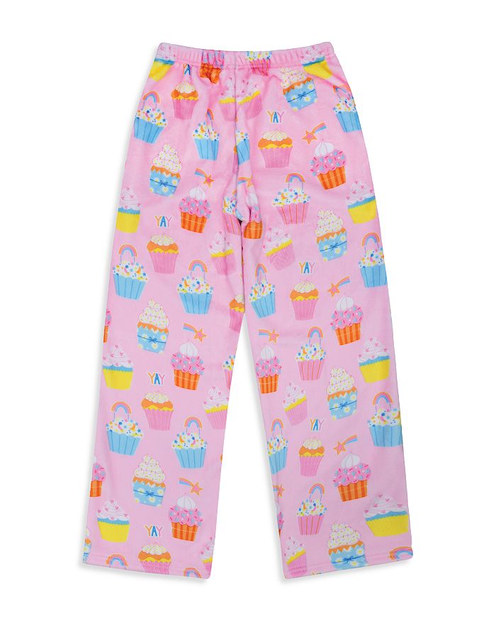 IScream Big Girls' Plush Fleece Pants - Super Soft, Fun Prints (Candy Land Collection) - Sizes XS(4-6) To L(14) - Perfect For Lounging, Sleepovers & Camp