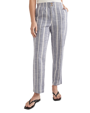 Shop Marine Layer Relaxed Crop Pants In Blue