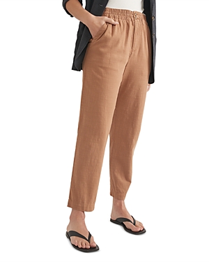 Marine Layer Elle Relaxed Crop Pants In Coconut