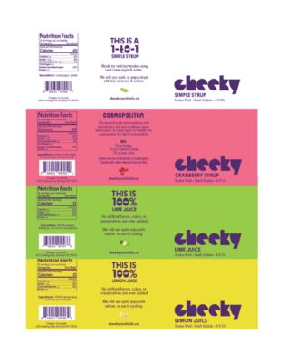 4 Bottle Set (Simple, Cran, Lemon, Lime) - 4oz