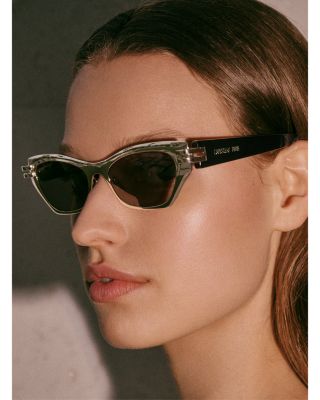 CDior B3U Mirrored Butterfly Sunglasses, 53mm