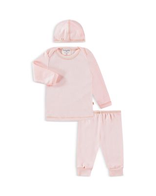 Paigelauren Unisex Ribbed Long Sleeve Tee, Leggings & Cap Set - Baby