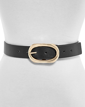 Anine Bing Women's Signature Link Buckle Leather Belt