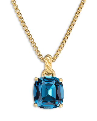 Marbella Pendant in 18K Yellow Gold with Gemstones, 22mm