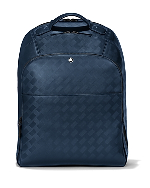 Shop Montblanc Extreme 3.0 Large Leather Backpack In Blue