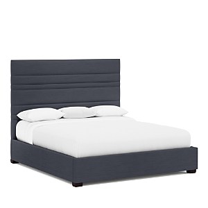 Bernhardt Murray Queen Bed With 66 Headboard In Charcoal Gray/b384-010