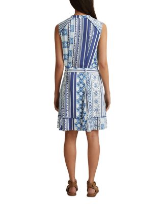 Florence Sleeveless Tile Print Dress