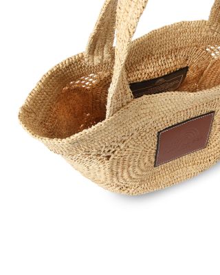 Raffia Evil Eye Basket Tote