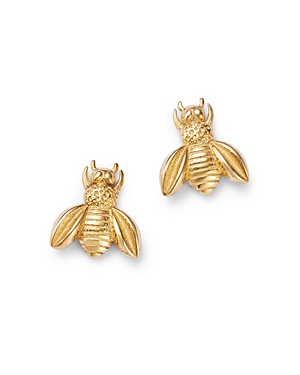 Shop Bloomingdale's Bumble Bee Stud Earrings In 14k Yellow Gold
