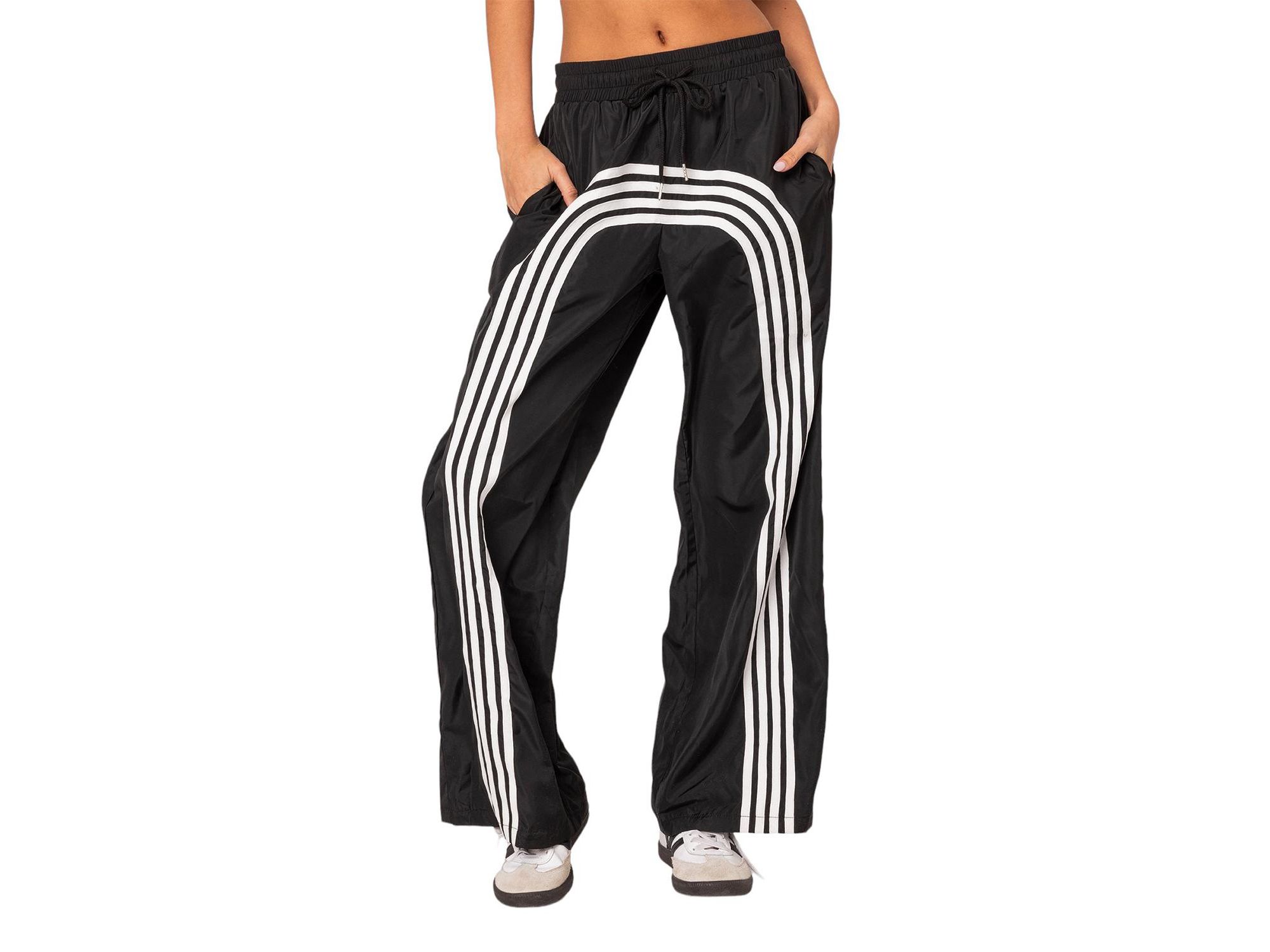 Wilda Striped Nylon Track Pants - Image 1