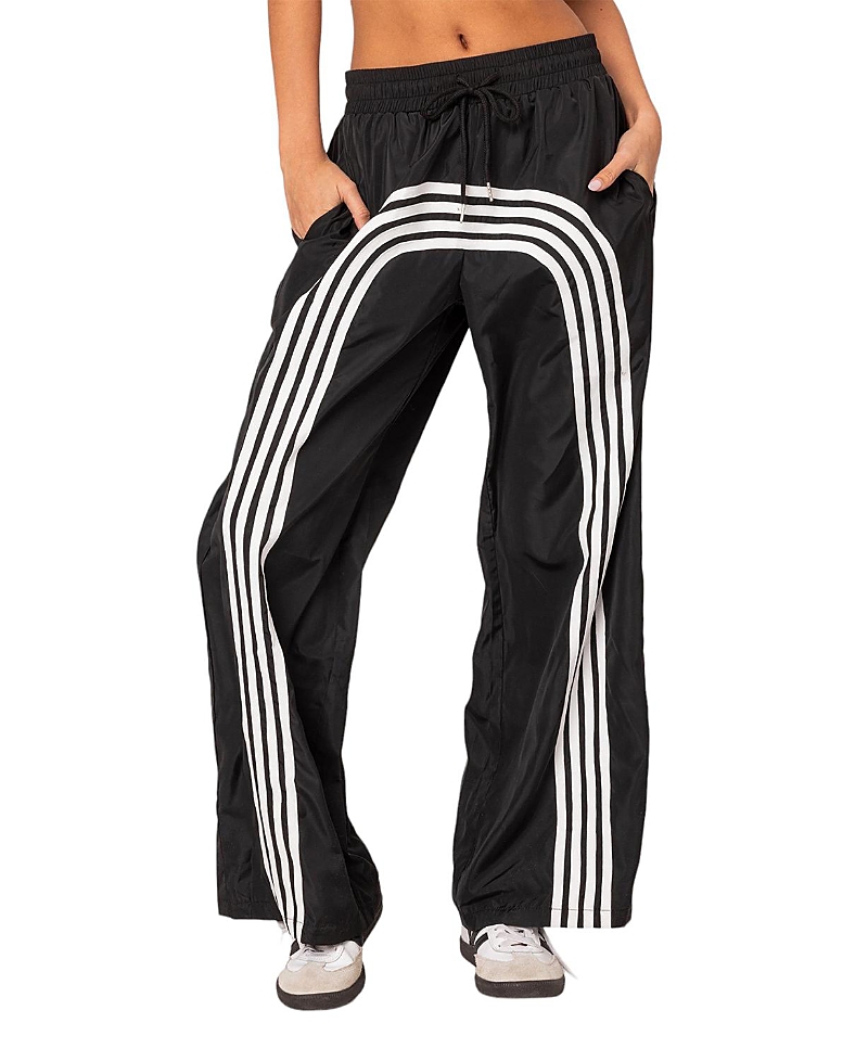 Edikted Wilda Striped Nylon Track Pants