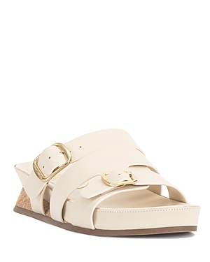 Vince Camuto Women's Freoda Leather Slide Sandals