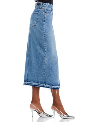 Denim Midi Skirt