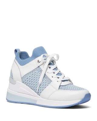 Michael Kors Women's Georgie Knit Lace Up Trainer Running