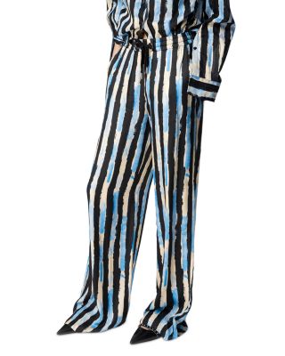 PINKO - Striped Twill Pants