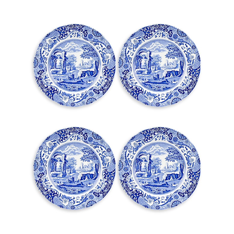 Royal Worcester & Spode Blue Italian Dinner Plate, Set Of 4