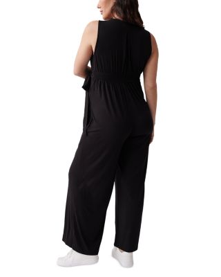 Maternity Sleeveless Knit Jumpsuit