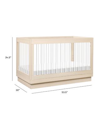 Harlow Acrylic 3-in-1 Convertible Crib