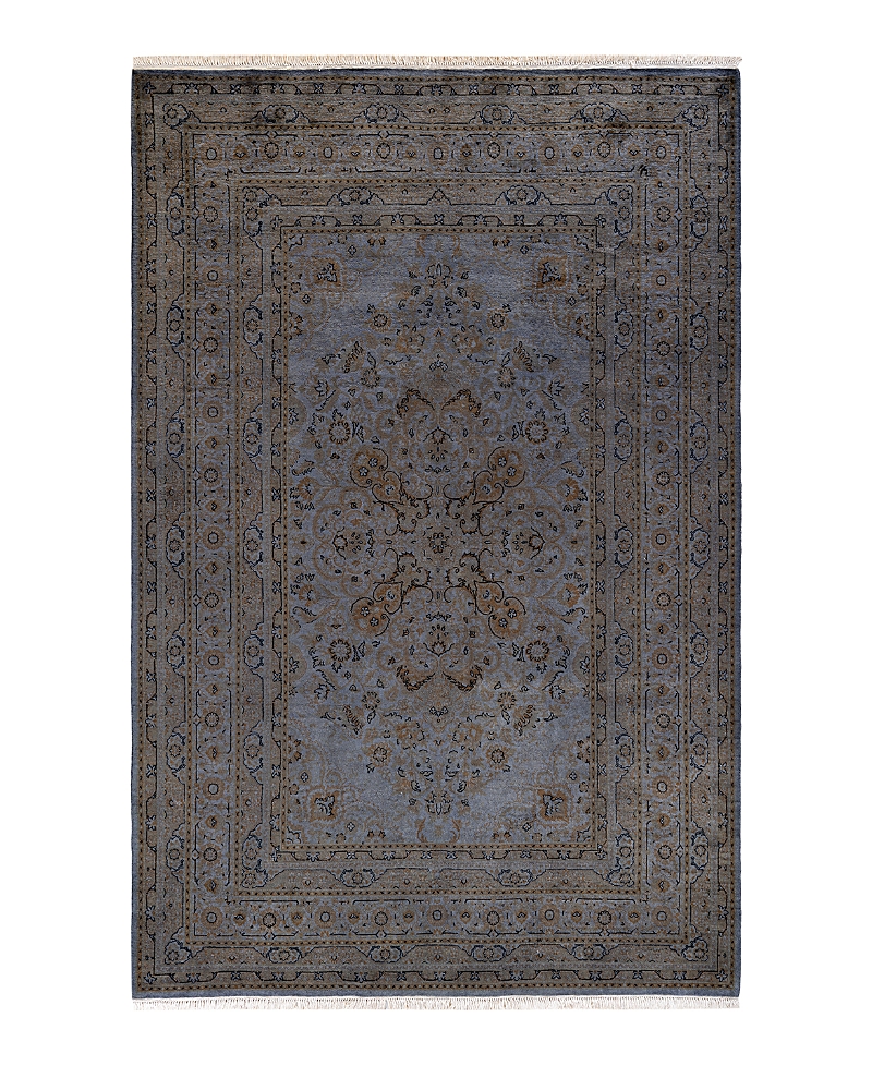Bloomingdale's Fine Vibrance M1115 Area Rug, 6'1 X 9'5 In Gray