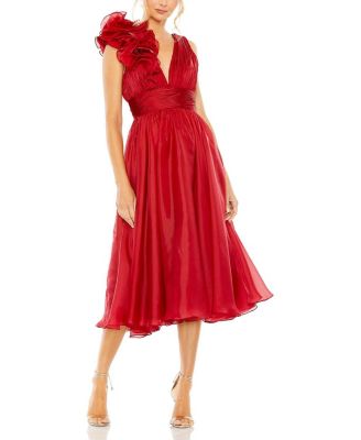 Bloomingdale's red cocktail dresses best sale